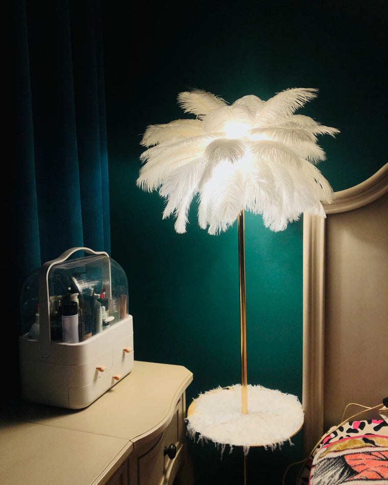 Diff Feather Palm Tree Floor Lamp with Tray-DF7052