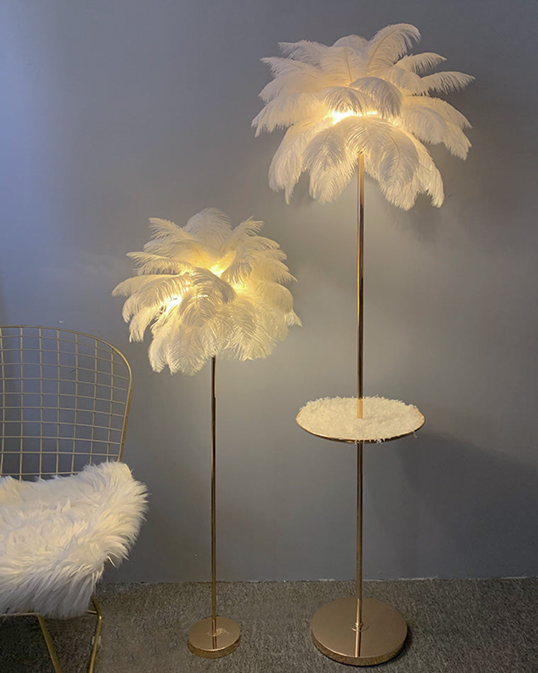 Diff Feather Palm Tree Floor Lamp with Tray-DF7052