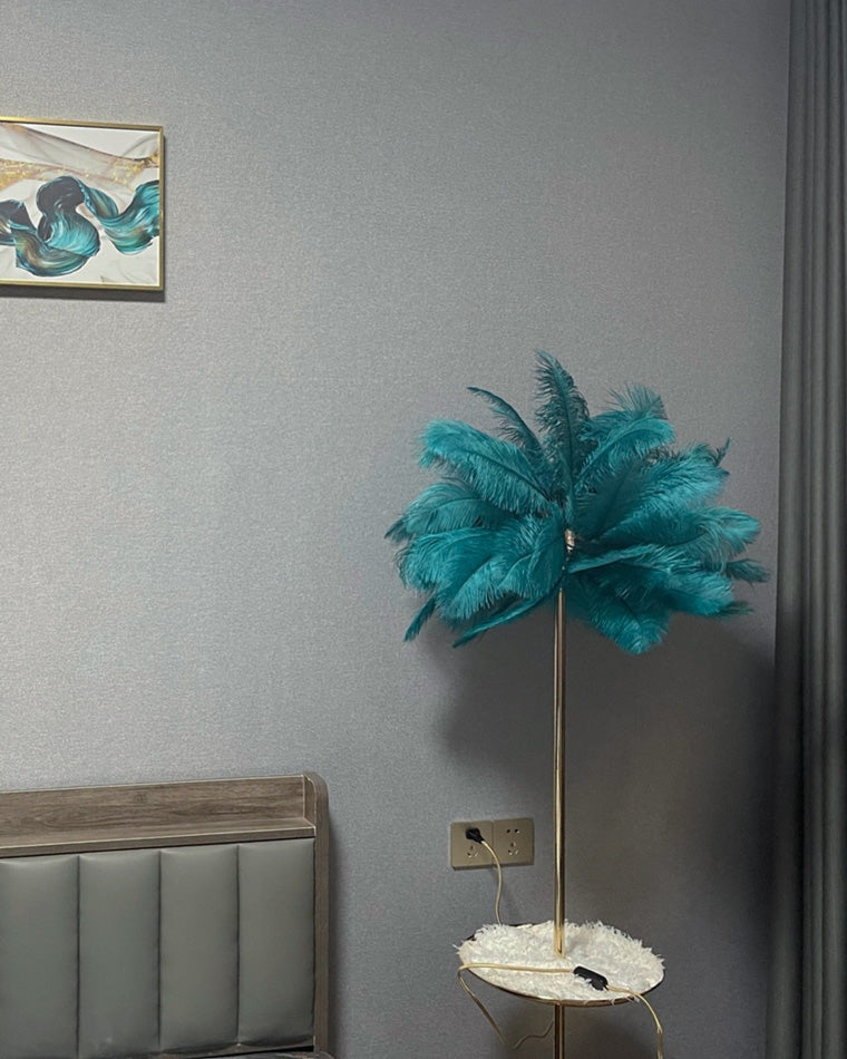 Diff Feather Palm Tree Floor Lamp with Tray-DF7052