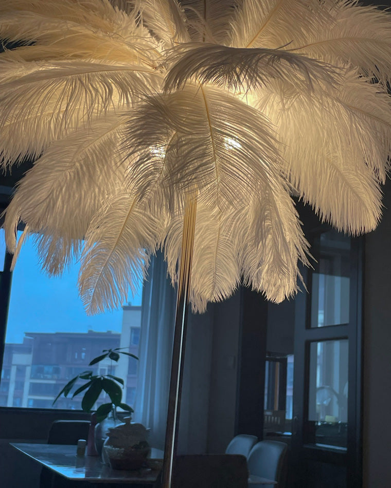 Diff Feather Palm Tree Floor Lamp with Tray-DF7052