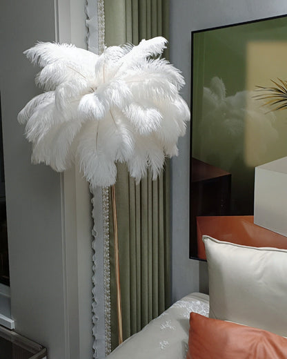 Diff Feather Palm Tree Floor Lamp with Tray-DF7052