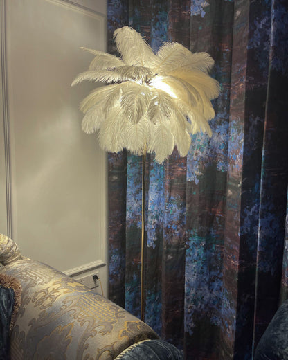 Diff Feather Palm Tree Floor Lamp with Tray-DF7052