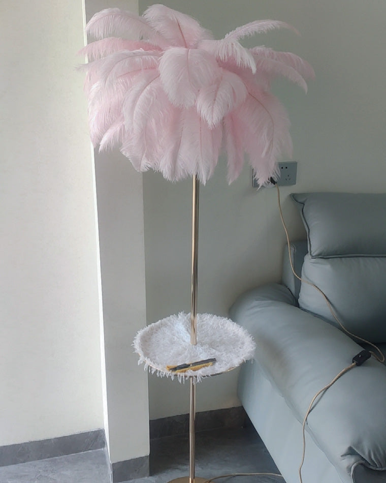 Diff Feather Palm Tree Floor Lamp with Tray-DF7052