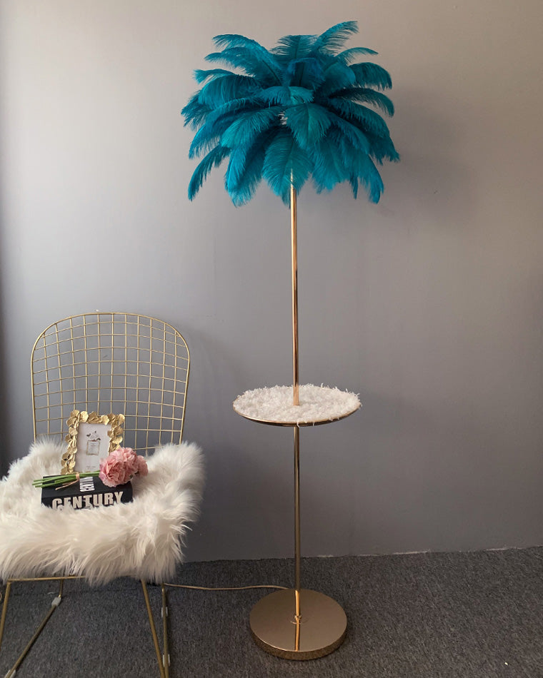 Diff Feather Palm Tree Floor Lamp with Tray-DF7052