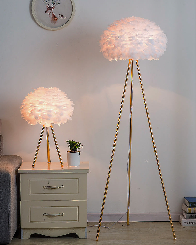 Diff Feather Tripod Floor Lamp-DF7053