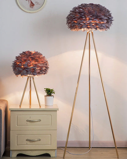 Diff Feather Tripod Floor Lamp-DF7053
