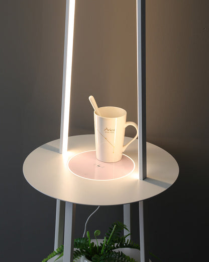Diff Dimmable Floor Lamp with Charging Table-DF7054