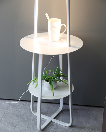Diff Dimmable Floor Lamp with Charging Table-DF7054