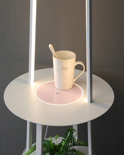 Diff Dimmable Floor Lamp with Charging Table-DF7054