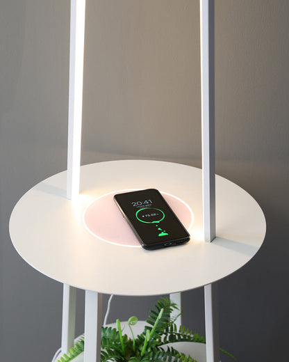 Diff Dimmable Floor Lamp with Charging Table-DF7054