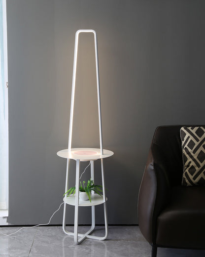 Diff Dimmable Floor Lamp with Charging Table-DF7054