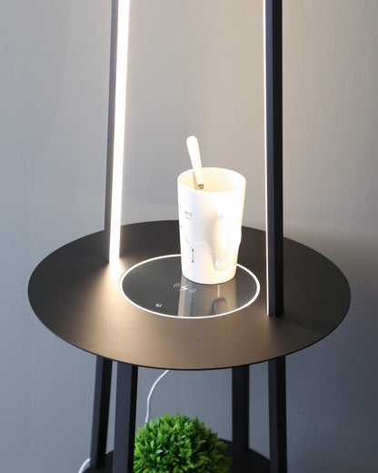 Diff Dimmable Floor Lamp with Charging Table-DF7054
