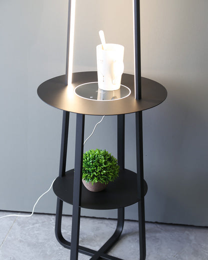 Diff Dimmable Floor Lamp with Charging Table-DF7054