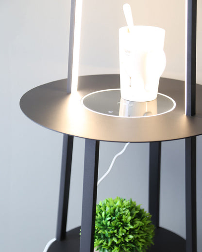 Diff Dimmable Floor Lamp with Charging Table-DF7054