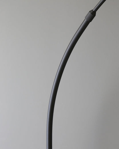 Diff Dimmable Arc Feather Floor Lamp with Charging Shelves-DF7056