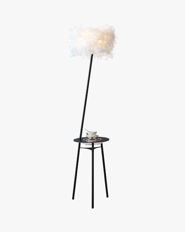 Diff Dimmable Feather Tripod Floor Lamp with Tray-DF7058