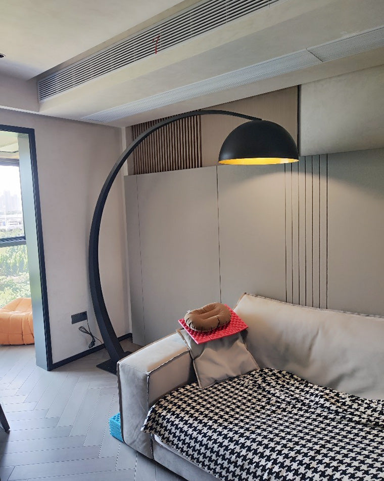 Diff Dome Arc Floor Lamp over Couch-DF7063