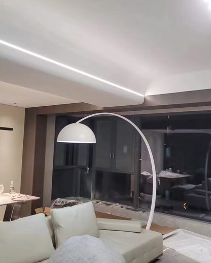 Diff Dome Arc Floor Lamp over Couch-DF7063