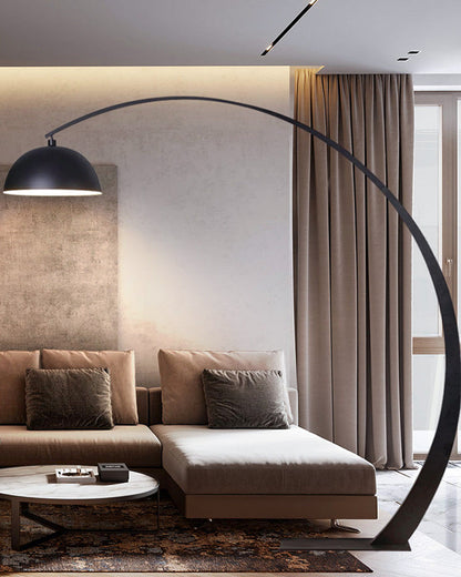 Diff Dome Arc Floor Lamp over Couch-DF7063