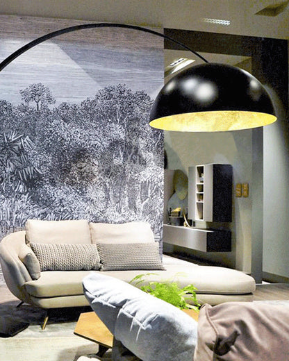 Diff Dome Arc Floor Lamp over Couch-DF7063