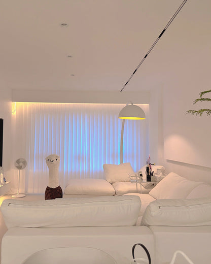 Diff Dome Arc Floor Lamp over Couch-DF7063