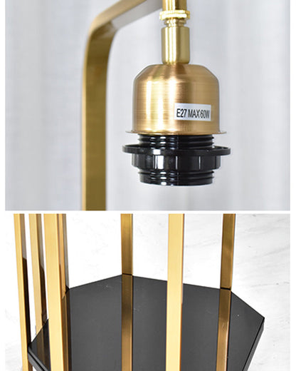 Diff Vintage Linen Floor Lamp with Charging Table-DF7064