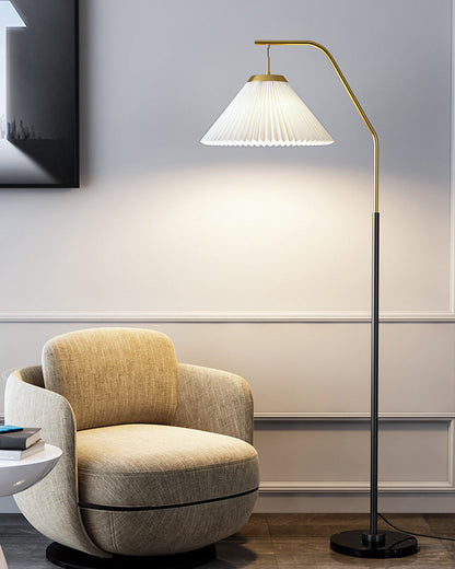 Diff Pleated Hanging Floor Lamp-DF7066