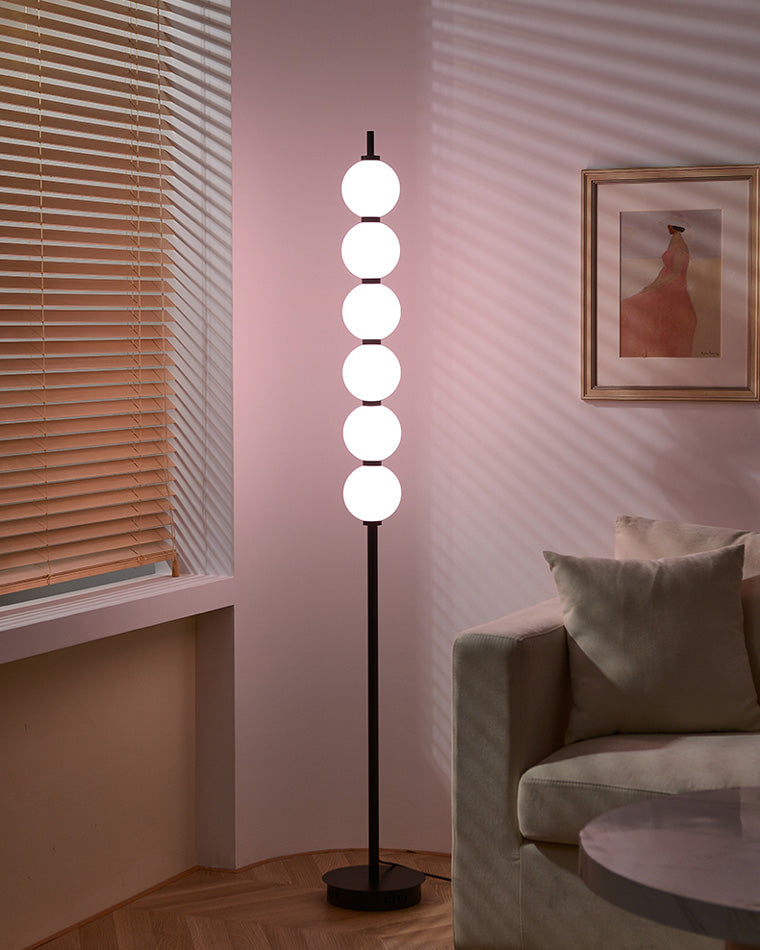 Diff Colorful Stacked Ball Dimmable Corner Floor Lamp-DF7071