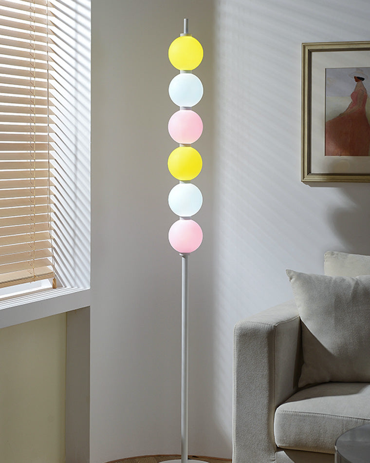 Diff Colorful Stacked Ball Dimmable Corner Floor Lamp-DF7071