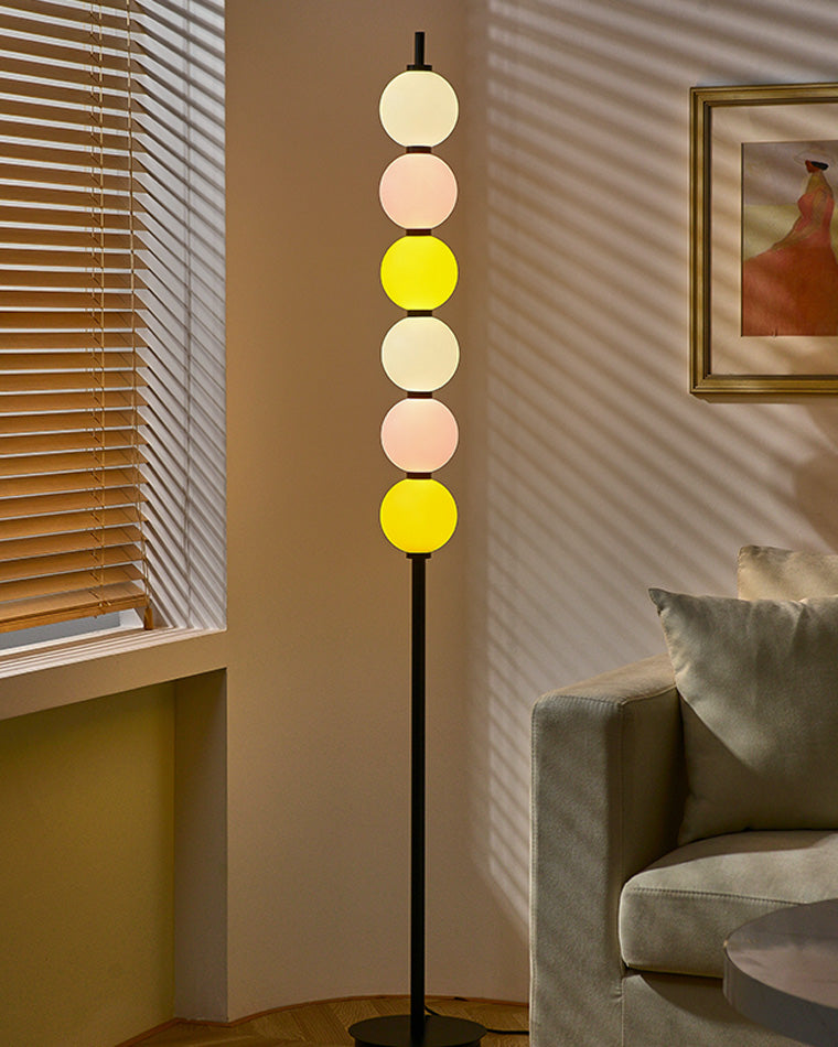 Diff Colorful Stacked Ball Dimmable Corner Floor Lamp-DF7071