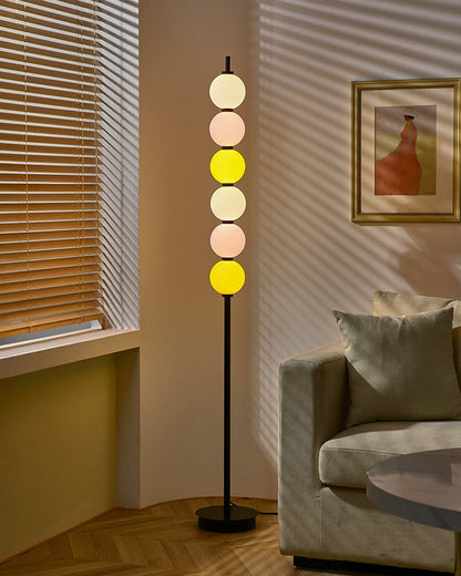 Diff Colorful Stacked Ball Dimmable Corner Floor Lamp-DF7071