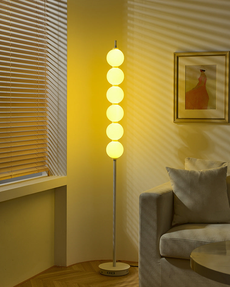 Diff Colorful Stacked Ball Dimmable Corner Floor Lamp-DF7071