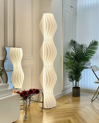 Diff Wavy Column Floor Lamp with Hue Dimmer-DF7074