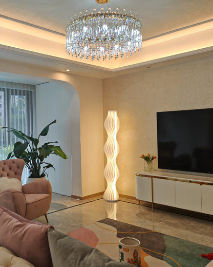 Diff Wavy Column Floor Lamp with Hue Dimmer-DF7074