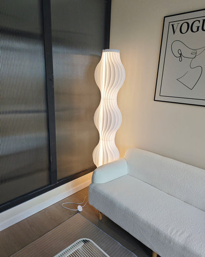 Diff Wavy Column Floor Lamp with Hue Dimmer-DF7074