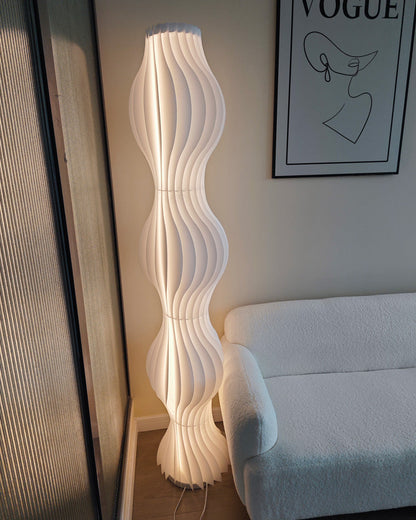 Diff Wavy Column Floor Lamp with Hue Dimmer-DF7074