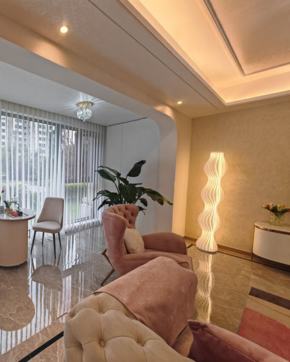 Diff Wavy Column Floor Lamp with Hue Dimmer-DF7074
