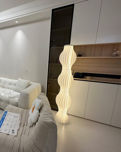 Diff Wavy Column Floor Lamp with Hue Dimmer-DF7074