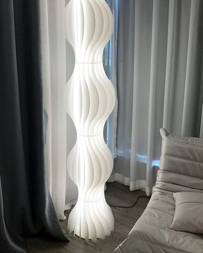 Diff Wavy Column Floor Lamp with Hue Dimmer-DF7074