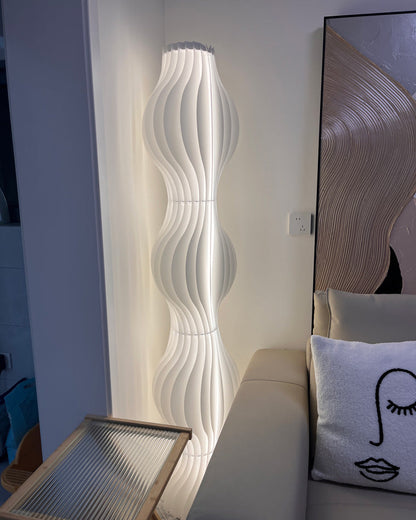 Diff Wavy Column Floor Lamp with Hue Dimmer-DF7074