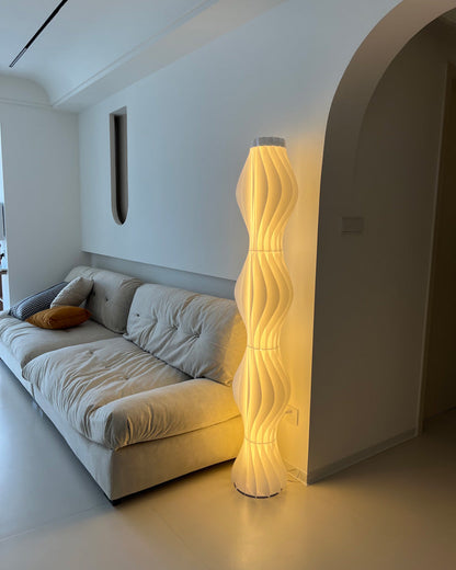 Diff Wavy Column Floor Lamp with Hue Dimmer-DF7074