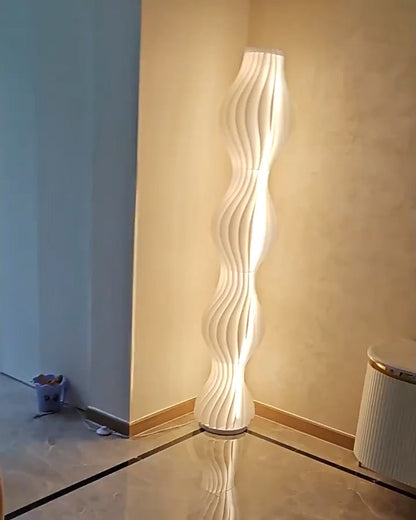 Diff Wavy Column Floor Lamp with Hue Dimmer-DF7074