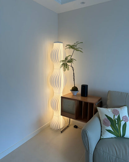 Diff Wavy Column Floor Lamp with Hue Dimmer-DF7074