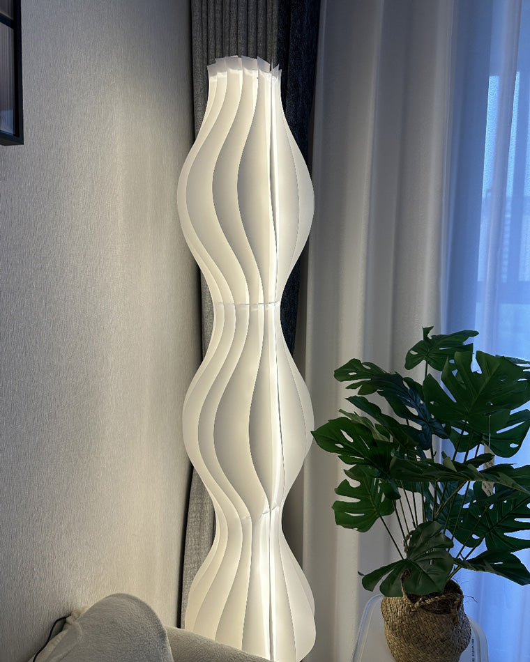 Diff Wavy Column Floor Lamp with Hue Dimmer-DF7074