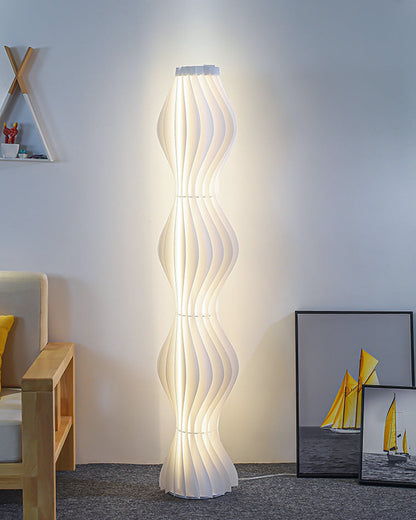 Diff Wavy Column Floor Lamp with Hue Dimmer-DF7074