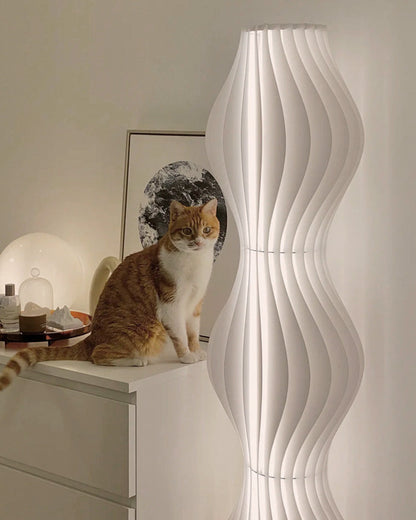 Diff Wavy Column Floor Lamp with Hue Dimmer-DF7074