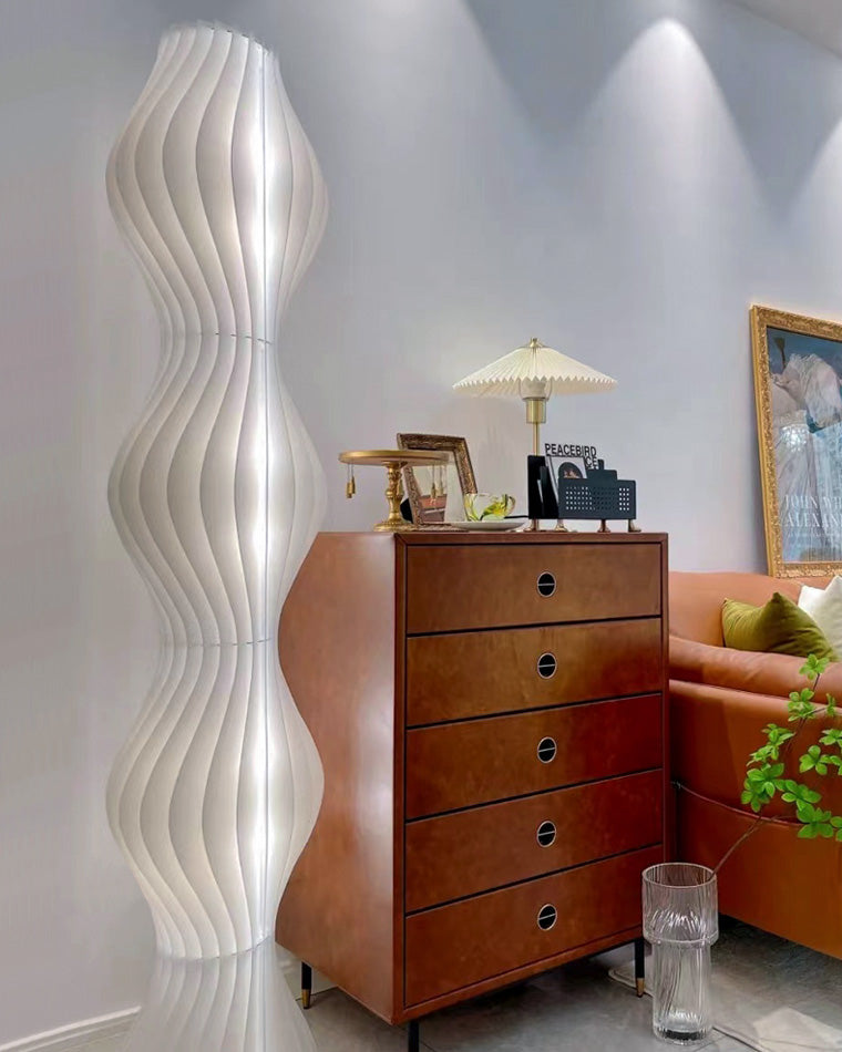 Diff Wavy Column Floor Lamp with Hue Dimmer-DF7074