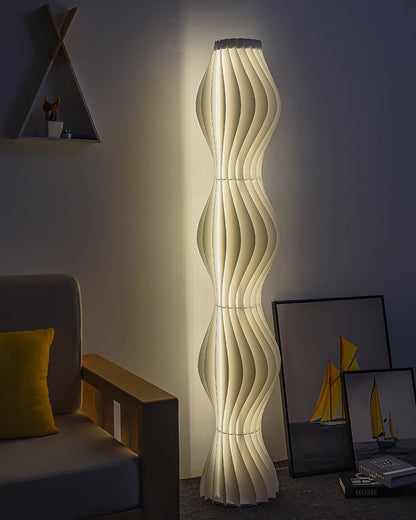 Diff Wavy Column Floor Lamp with Hue Dimmer-DF7074
