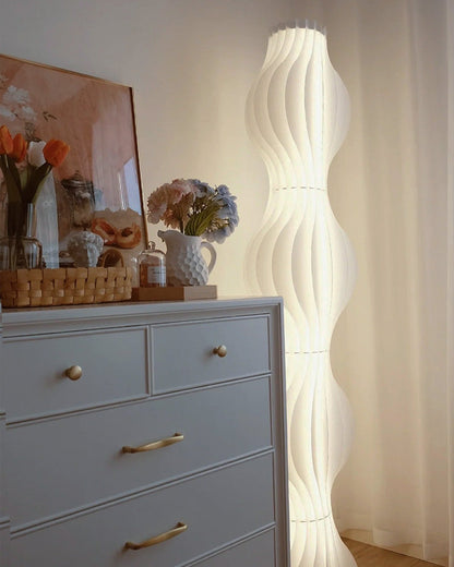 Diff Wavy Column Floor Lamp with Hue Dimmer-DF7074