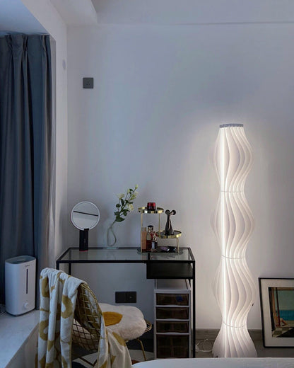 Diff Wavy Column Floor Lamp with Hue Dimmer-DF7074